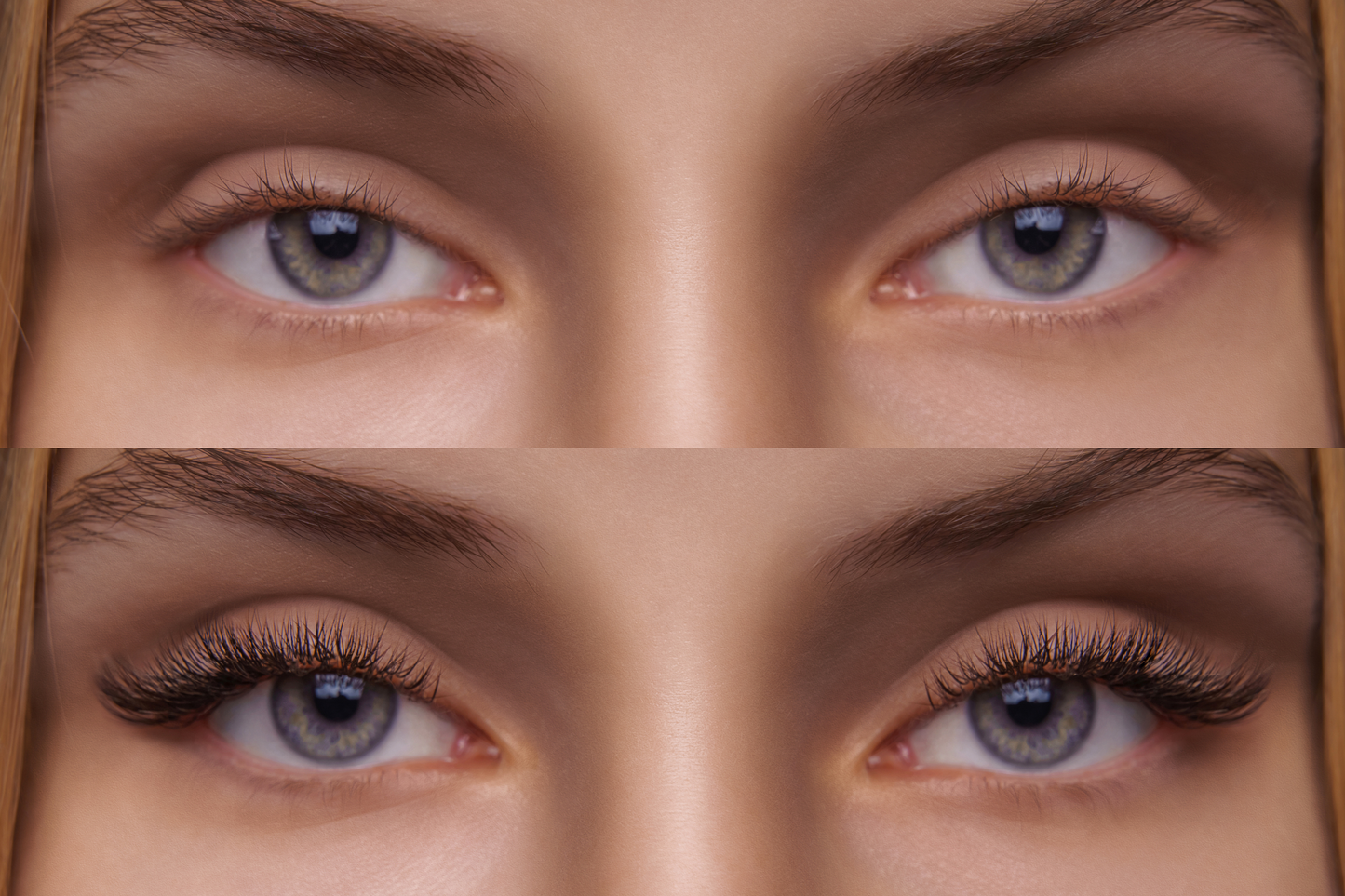 1000 Éventails - 3 tailles dans 1 boîte - 0,07 - Volume 6D - Boucle D (13-14-15mm)