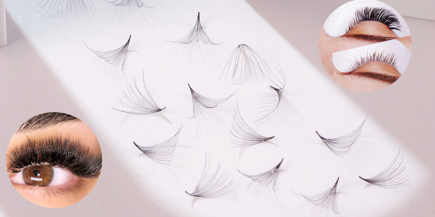 18D Promade Volume 1200 Fans | Premium Handmade volume fans for professional eyelash extension