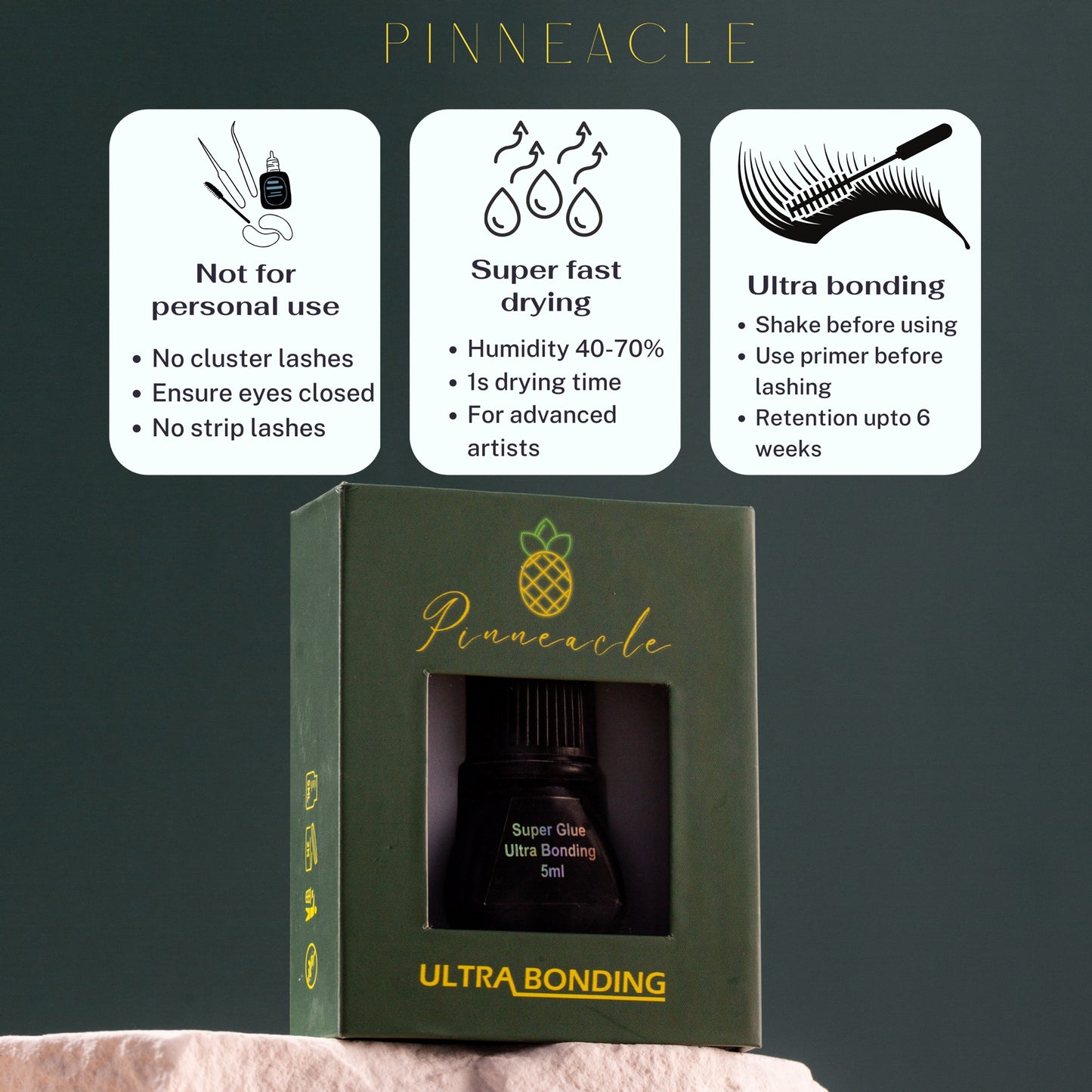 Colle Super Bonder de Pinneacle - Temps de séchage 1 s - Rétention 6 semaines