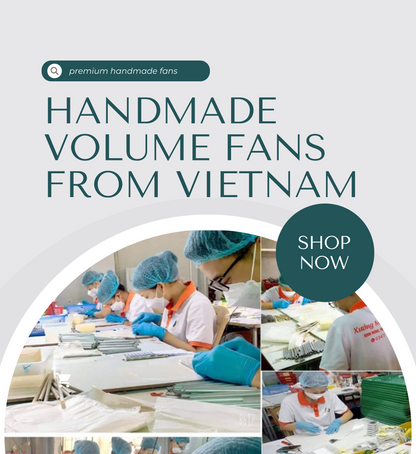 1200 Éventails - 8 tailles dans 1 boîte - 10D - M curl - 9-10-11-12-13-14-15-16mm