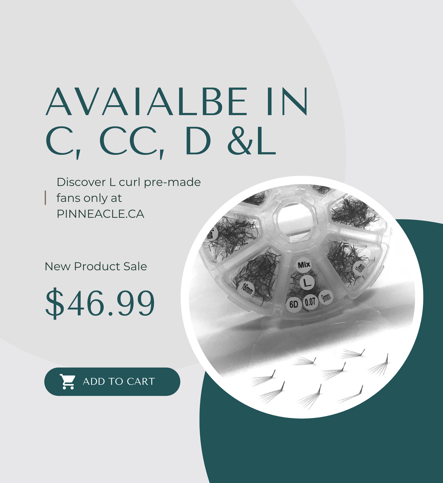 1200 Éventails - 8 tailles dans 1 boîte - 10D - Boucle D - 9-10-11-12-13-14-15-16mm