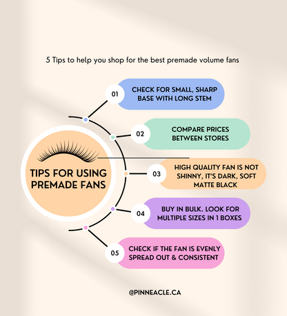 1000 Ventilateurs - 3 tailles dans 1 boîte - 0,07 - Volume 6D (11-12-13mm)