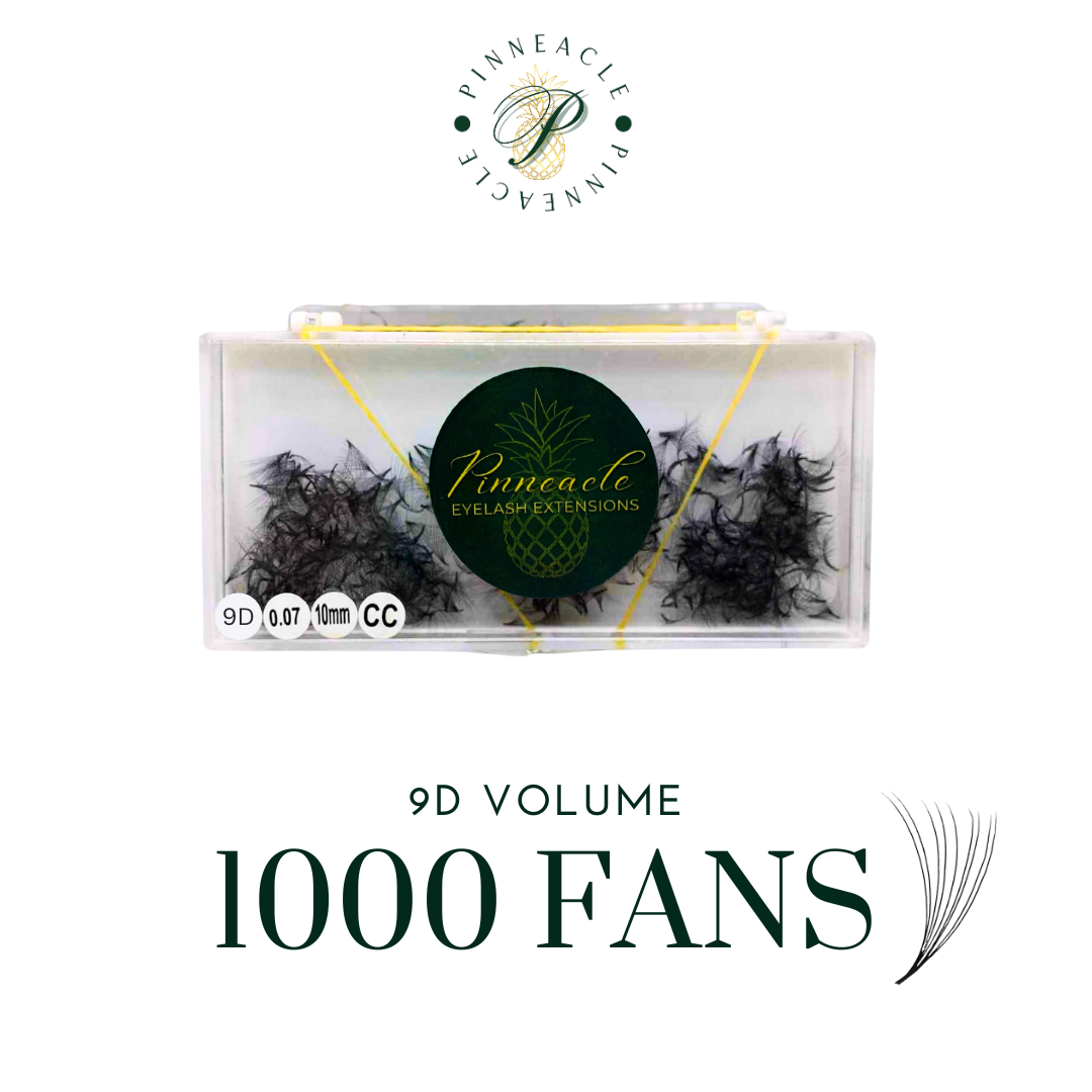 9D Volume - 1000 Fans Promade Volume Fans For Professional Eyelash Extension - Pinneacle Lash