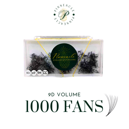 9D Volume - 1000 Fans Promade Volume Fans For Professional Eyelash Extension - Pinneacle Lash