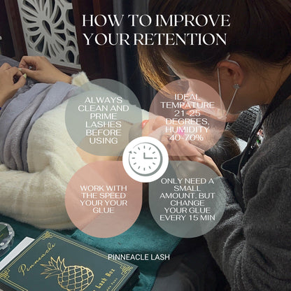 1200 Éventails - 8 tailles 1 en boîte - 6D - Boucle C (9-10-11-12-13-14-15-16mm)