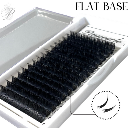 Mixed Size - Soft Flat Classic Tray - Ultra Matte Flat Base Lash 0.15 - Pinneacle Lash Extension Supply
