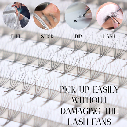 XXL Box 1200 Fans | 6D volume | 40 Lines| 8 sizes in 1 |  Premade Volume Fans