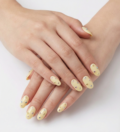 Mauve and Cream Bow Press On Nails, Gold Wire Pearl Accent Nails, Coquette Aesthetic Nails, Short Round Elegant Fake Nails, Reusable Gift - PN251296