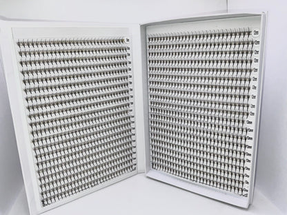 XXL Box | Wispy 1200 Fans | 9D volume | 40 Lines| 4 sizes in 1 | Wispy Premade Volume Fans