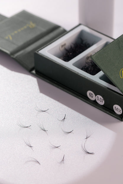 1000 Ventilateurs - 3 tailles dans 1 boîte - 0,07 - Volume 6D (9-10-11mm)