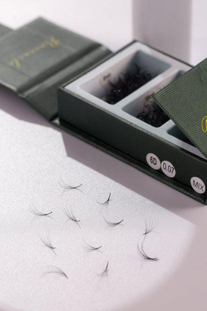 1000 Ventilateurs - 3 tailles dans 1 boîte - 0,07 - Volume 6D (11-12-13mm)