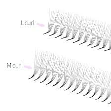 1200 Éventails - 8 tailles dans 1 boîte - 10D - M curl - 9-10-11-12-13-14-15-16mm