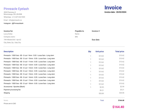 Customized order - Luccy
