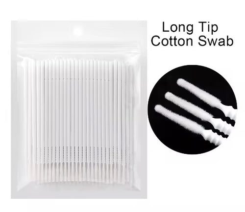 Cotton Swab, Lash Bonder Applicator, Lash Primer Applicator, 100 Pcs Per Bag