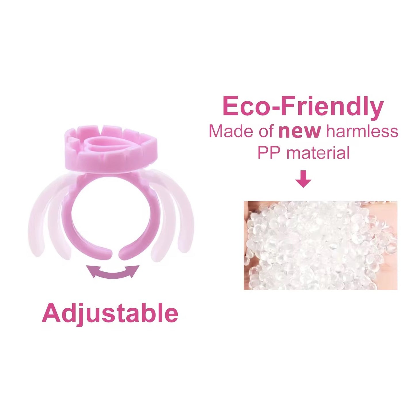 Glue Ring For Eyelash Extension, 100 Pcs Per Pack