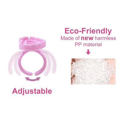 Glue Ring For Eyelash Extension, 100 Pcs Per Pack