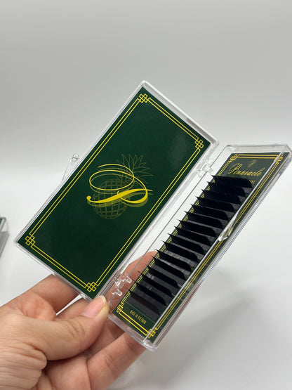 Pack Of 3 - Matte Black Classic Tray C, CC, D, B, M, L, L+, LC, LD - Pinneacle Lash - Lash Supply For Professional Eyelash Extension