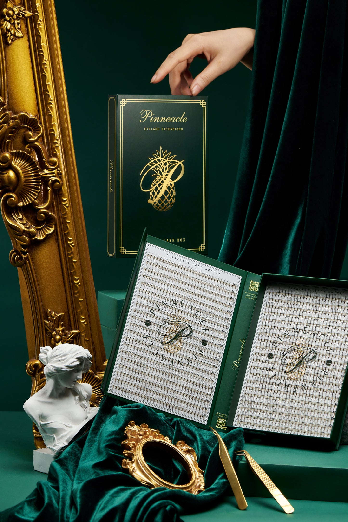 Brown Promade Wispy 1200 Fans - 5D Volume - Mixed Lengths & Curls | 40 Lines | 5 sizes in 1 | Premade Volume Fans Eyelash Extensions