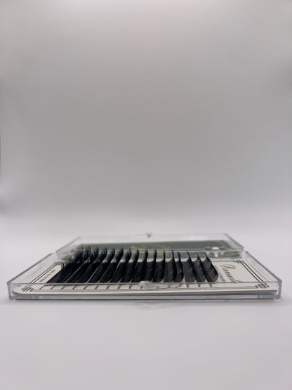 Pack Of 3 - Matte Black Classic Tray C, CC, D, B, M, L, L+, LC, LD - Pinneacle Lash - Lash Supply For Professional Eyelash Extension
