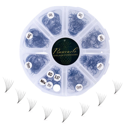 1200 Éventails - 8 tailles 1 en boîte - 6D - Boucle C (9-10-11-12-13-14-15-16mm)