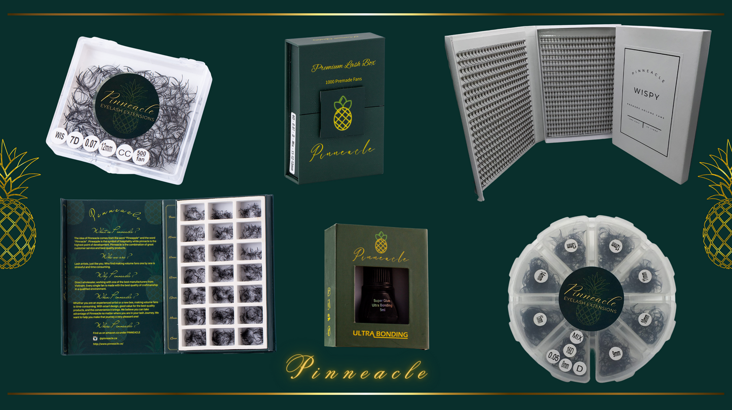 1200 Éventails - 8 tailles dans 1 boîte - 10D - Boucle D - 9-10-11-12-13-14-15-16mm