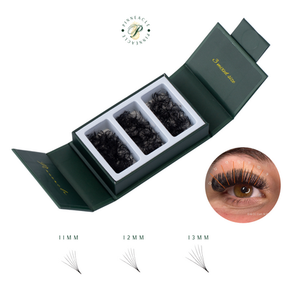 1000 Ventilateurs - 3 tailles dans 1 boîte - 0,07 - Volume 6D (11-12-13mm)