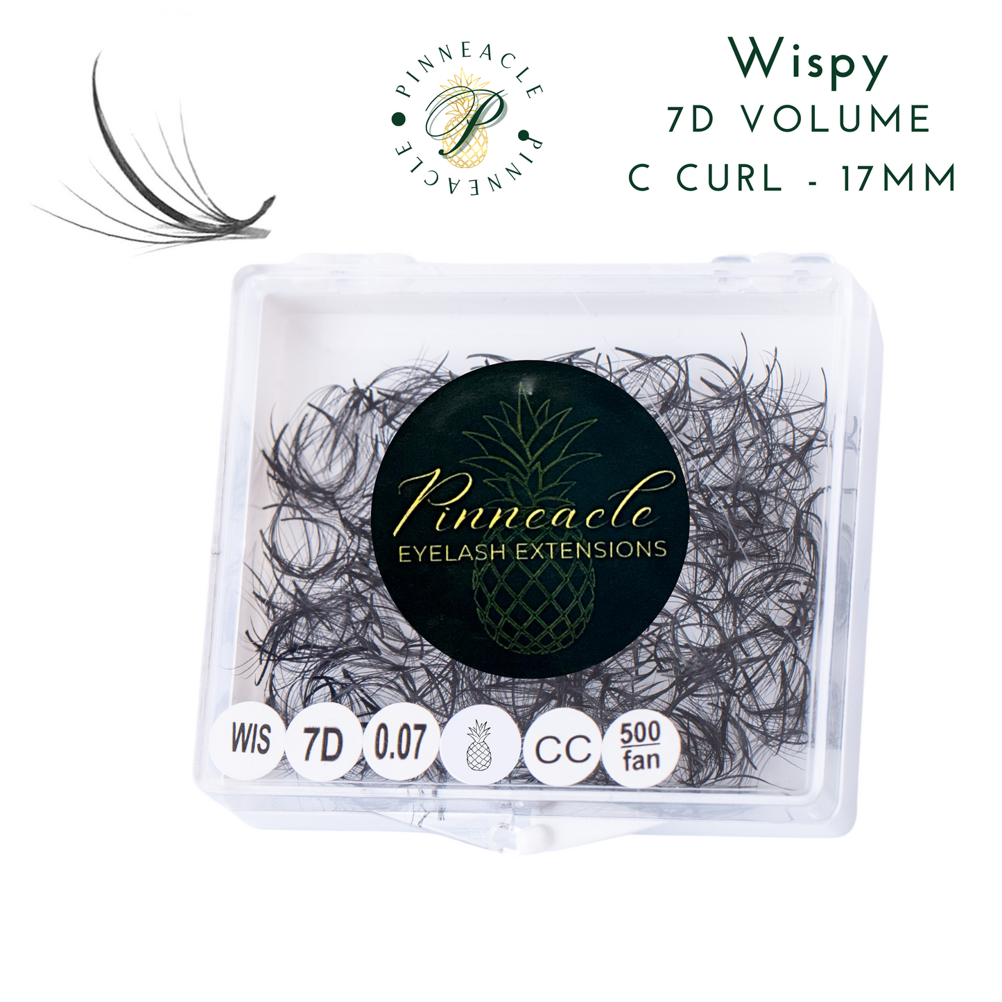 Vaporeux 500 ventilateurs | Volumes 7D | Boucle C | 17 mm (pointe 19 mm)