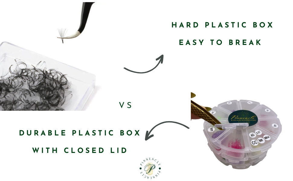 1200 Éventails - 8 tailles 1 en boîte - 8D - Boucle D - 9-10-11-12-13-14-15-16mm