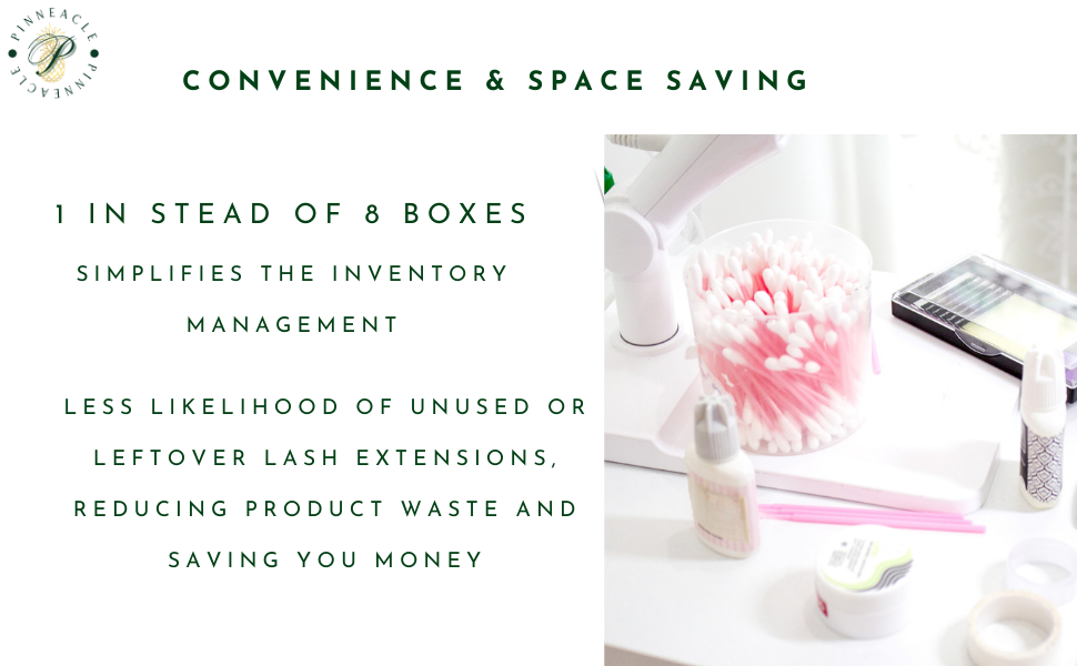 1200 Remade Volume Fans - 8 sizes 1 in box | Lengths: 10-17mm | Round Box | 7D