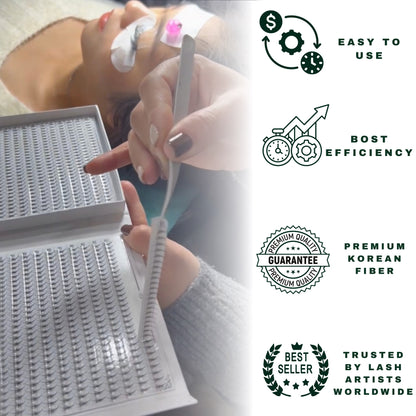 XXL Box 1200 Fans | 6D volume | 40 Lines| 8 sizes in 1 |  Premade Volume Fans