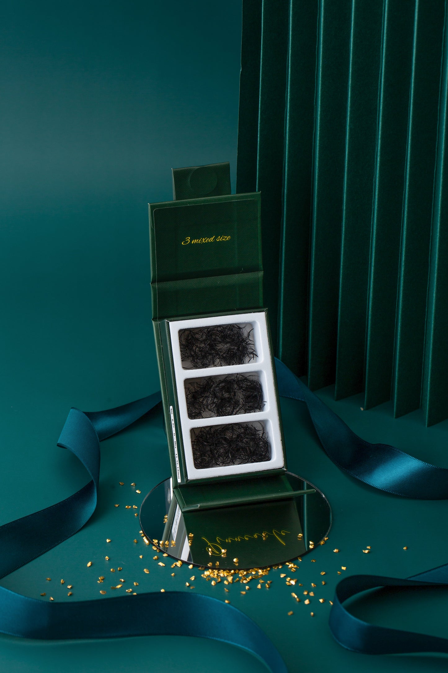 1000 Éventails - 3 tailles dans 1 boîte - 0,07 - Volume 6D - Boucle D (13-14-15mm)