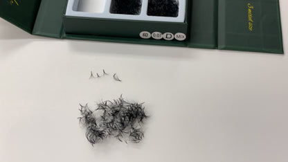 1000 Éventails - 3 tailles dans 1 boîte - 0,07 - Volume 6D - Boucle D (13-14-15mm)